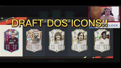 Draft Dos Icons Insanos Do Fifa Fut Draft Youtube