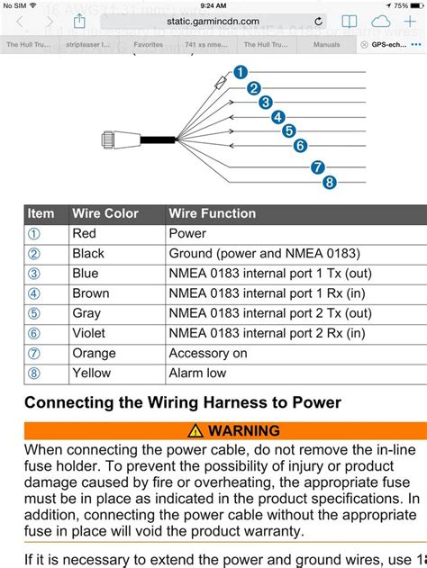 Garmin Transducer Wiring Diagram In 2024 Transducer Garmin Nmea 0183