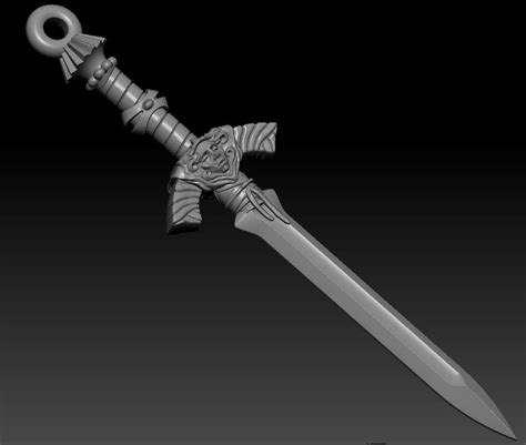 Beautyful Pendant Sword 3d Model 18 3dm Unknown Free3d