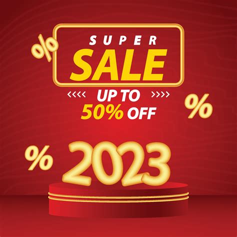 2023 super sale banner template with colorful background 14467638 ...