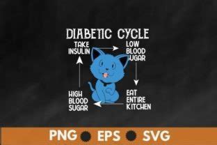 Diabetes Cycle Cat Funny Diabetes Svg Graphic By Mizanrahmanmiraz