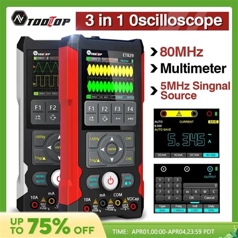 TOl HyTOP Oscilloscope ET829 2 Canaux Multim Tre True RMS G N Rateur De