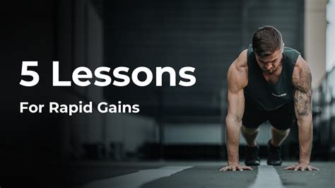 Fast-Track to a Jacked Physique: 5 Lessons for Rapid Muscle Gains