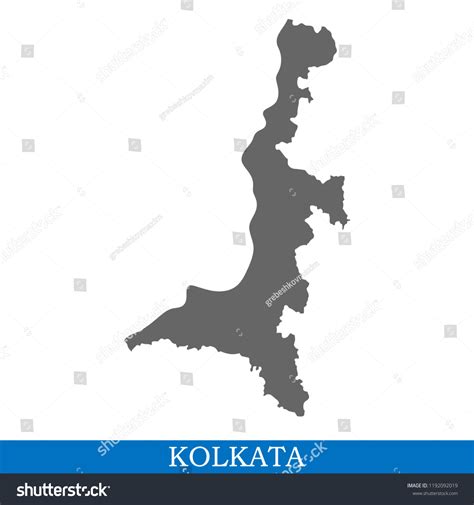 High Quality Map Kolkata City India Stock Vector (Royalty Free ...