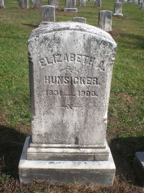 Elizabeth A Hunsicker Hunsicker 1831 1900 Memorial Find A Grave