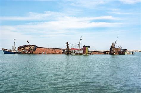 Shipwreck in Mersin Port,Turkey Stock Photo - Image of coast, abandoned ...