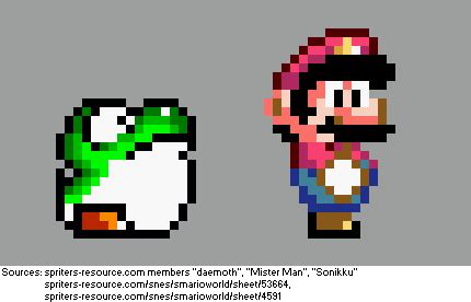 Baby Yoshi Sprite Sprite Sheets Are Image Files Containing Premade