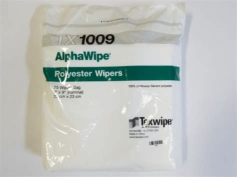 Tx Texwipe Wipers X Polyester Alphawipe Bag Of