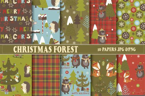 Christmas Forest By Poppymoon Design TheHungryJPEG