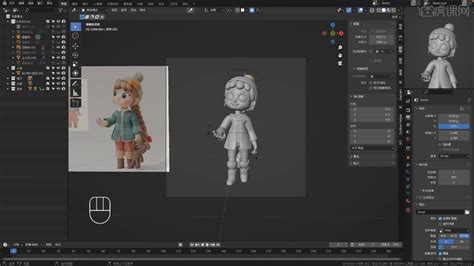 Blender 衣服建模及骨骼绑定 插画人物转三维图文教程 虎课网