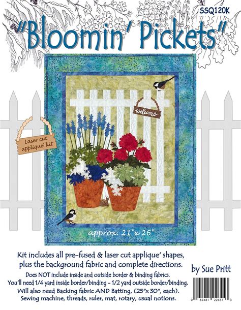 Bloomin Pickets Applique Kit And Quilt Pattern From Sweet Season