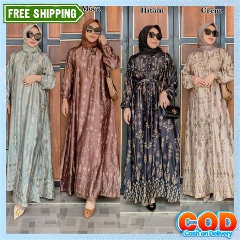 Jual Pakaian Muslim 2024 Lebaran Terbaru Gemis Viral Dres Muslimah