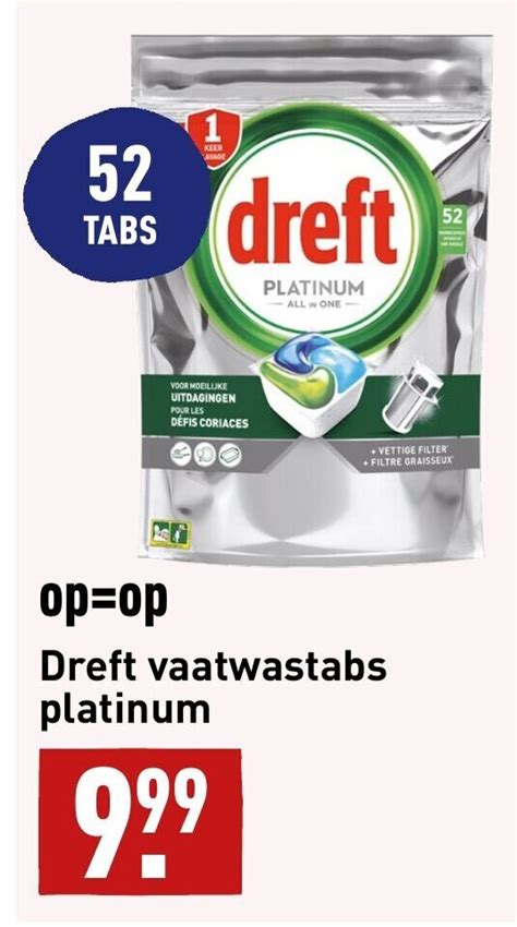 Dreft Vaatwastabs Platinum Aanbieding Bij Aldi