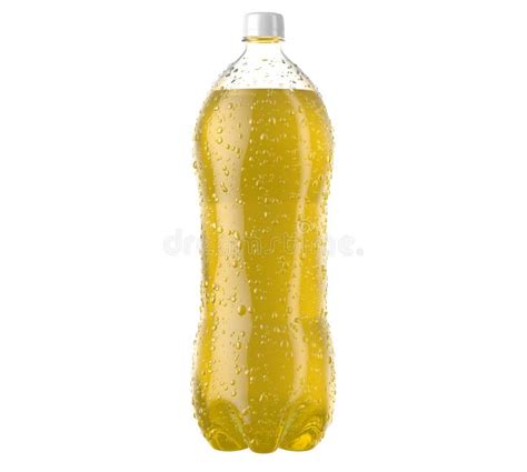 Carbonated Yellow Soft Drink Plastic Bottle Stock Illustration