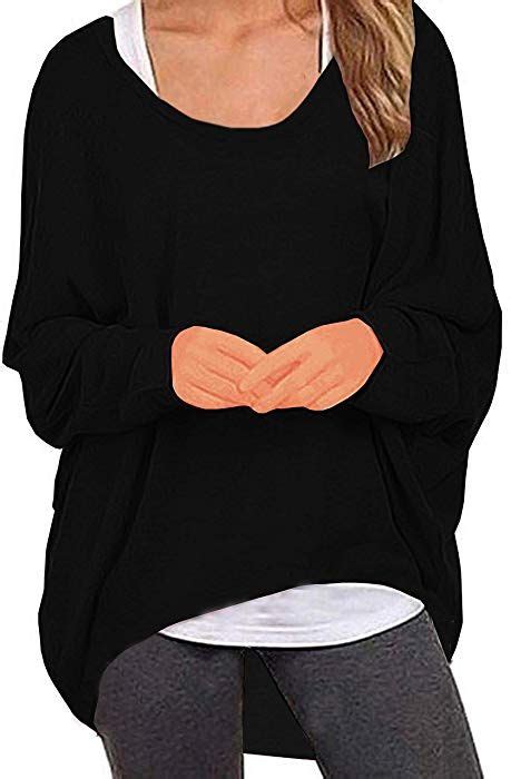 Uget Women S Oversized Baggy Tops Loose Fitting Pullover Casual Blouse