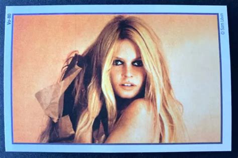 FRENCH STAR SEX Symbol Brigitte Bardot Rare Trading Rookie Card