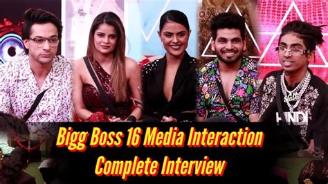 Complete Interview Of Big Boss 16 Top 5 Big Boss 16 Shalin Shiv