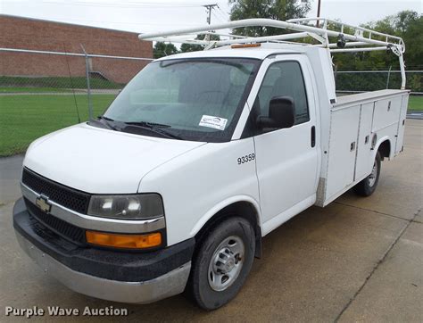 2007 Chevrolet Express G3500 Cargo Utility Bed Pickup Truck In Des