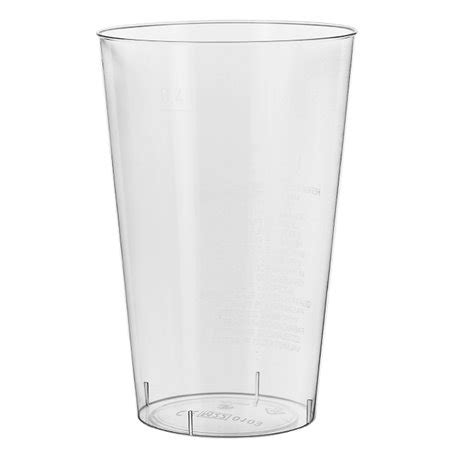 Bicchiere In Plastica Trasparente PS Cristal 500ml 50 Pezzi