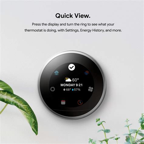 Google Nest Learning Thermostat Programmable Smart Thermostat For