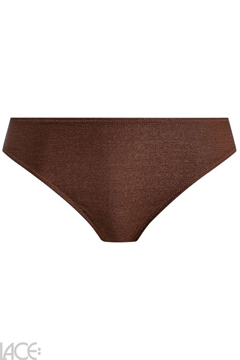 Fantasie Swim Sabana Bikini Rio Slip Chestnut Sparkle Lace Lingerie Nl