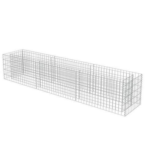 Lit Sur Lev Gabion Acier Galvanis X X Cm Cdiscount Jardin