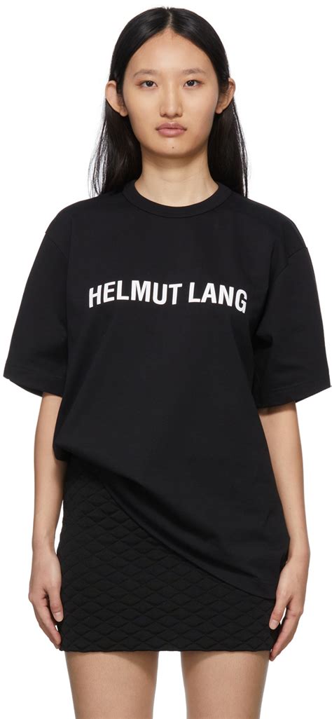 Helmut Lang Black Core Logo T Shirt Helmut Lang