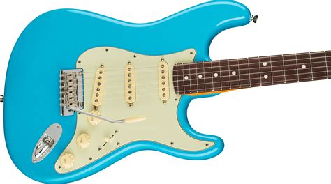 Fender American Professional Ii Stratocaster Usa Rw Miami Blue Guitare électrique Forme Str