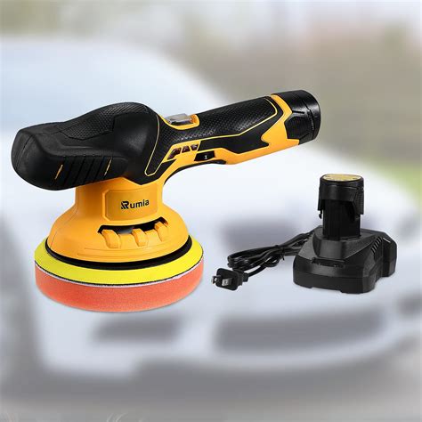 Rumia V Cordless Car Polisher Portable Dual Action Random Orbit