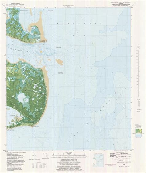 Lighthouse Point Florida Map St. James 1982 Nautical - Etsy