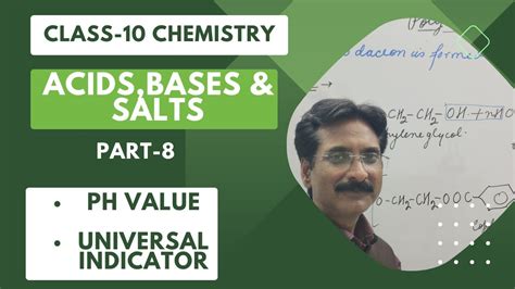 Acids Bases And Salts Class 10 Part 8 Ph Value Universal Indicator