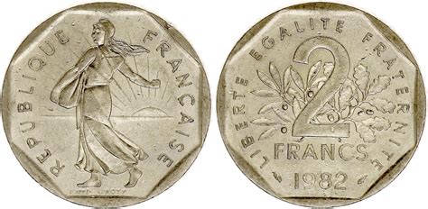 France 2 Francs Semeuse 1982 TTB