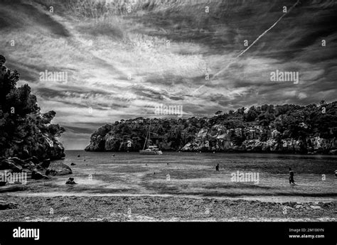 Cala Macarella Black And White Stock Photos Images Alamy