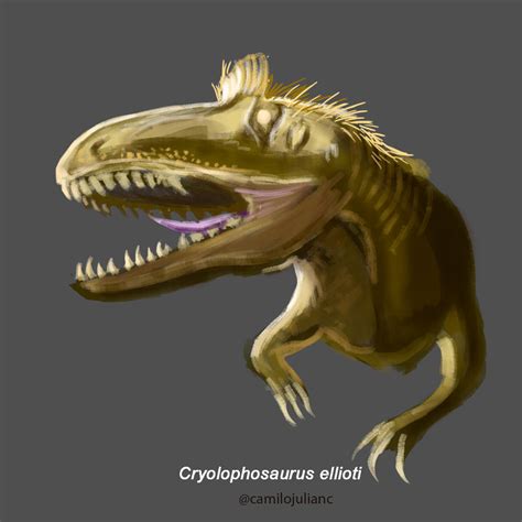 Cryolophosaurus Ellioti By Kamilowjulian On Deviantart