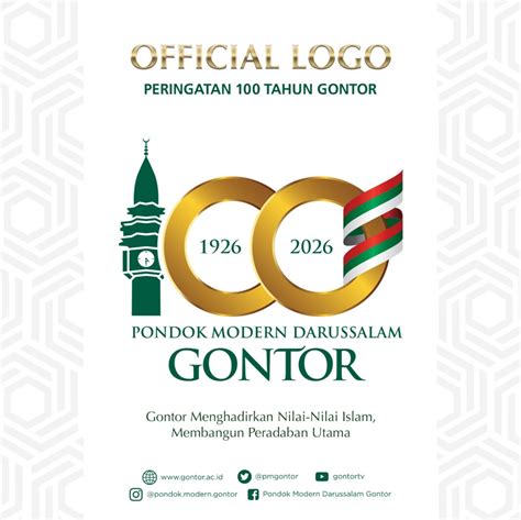 Logo Peringatan 100 tahun Gontor Resmi Dirilis - Pondok Modern ...