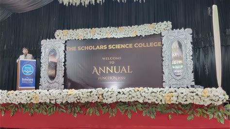 The Scholars Science College Speech Of Principal Syed Mohsin Abbas