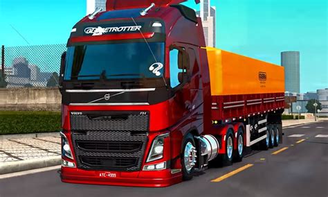 Caminhão Volvo FH460 4x2 Reboque Granel Guerra Para V 1 30 X ETS2