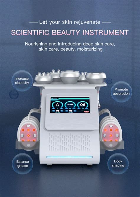 New 6 In 1 Ultrasound Cavitation Ems Rf Vacuum Slimming Machine