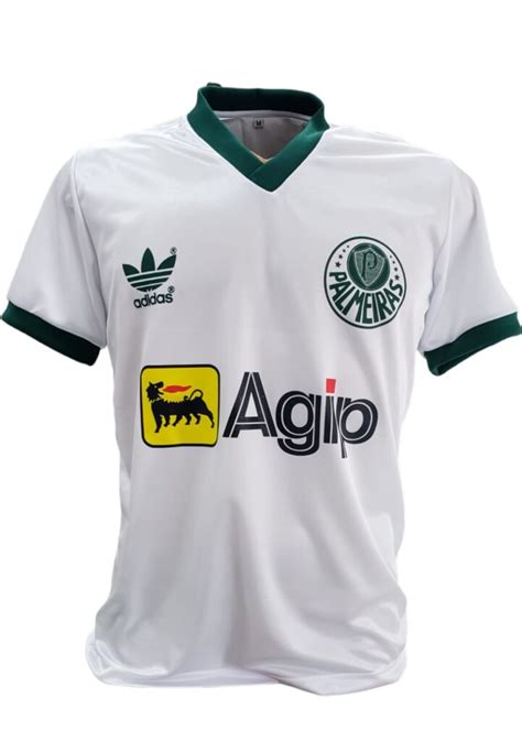 Camisa Adidas Palmeiras Sp Agip Branca Minas Retr