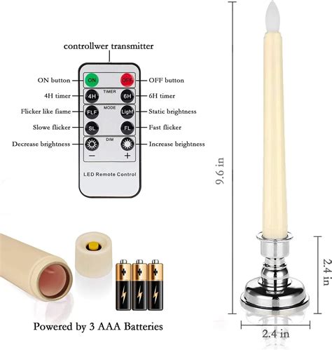 Amagic Velas De Navidad Con Temporizador Velas C Nicas Sin Llama Con