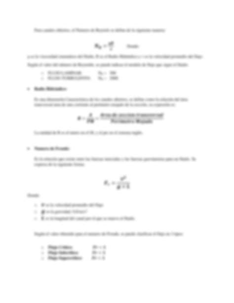 Solution Informe Mec Nica De Fluidos Flujo En Canal Abierto Studypool