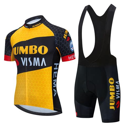 Maillot De Cyclisme De L Quipe Jumbo Visma Pour Hommes Ensemble De