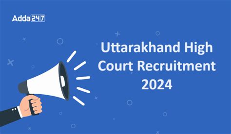 Uttarakhand High Court Recruitment Check Exam Date