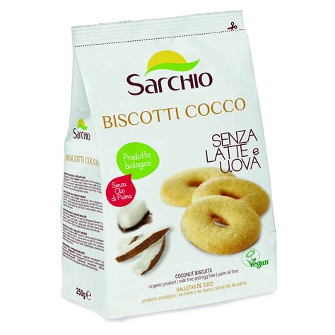 Biscuiti Bio Cu Nuca De Cocos Sarchio Fara Lapte Si Ou Vegan G