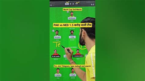 Pak Vs Ned Dream11 Team Pakistan Vs Netherlands Odi 2023 Dream11