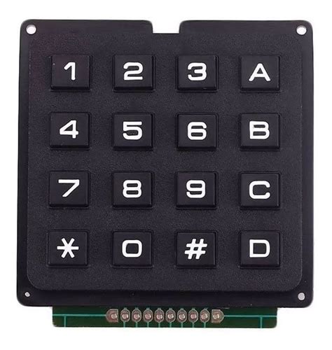 Teclado Alfanumérico Matricial 16 Teclas 4x4 Para Arduino Nf Mercado