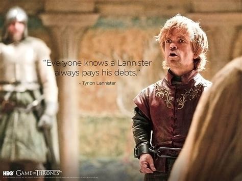 Tyrion Lannister Armor Quote