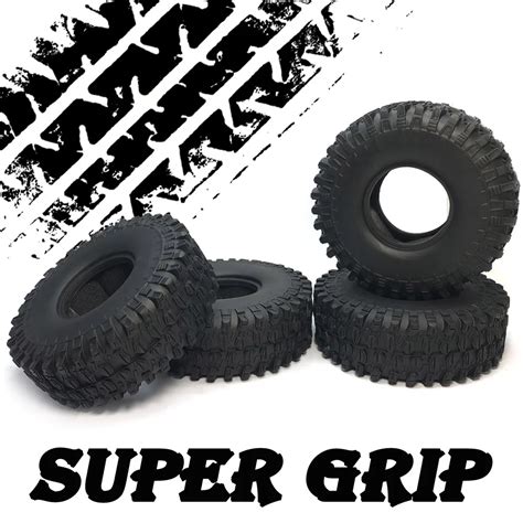 4Pcs All Terrain 1 9inch 1 9 Rubber Tires Tyre 120 45mm For TRX4 TRX6