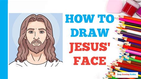 How To Draw Jesus Face Easy Step By Step Drawing Tutorial For