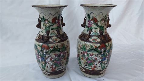 Vases Famille Verte Nanking Porcelaine Guerrier Catawiki